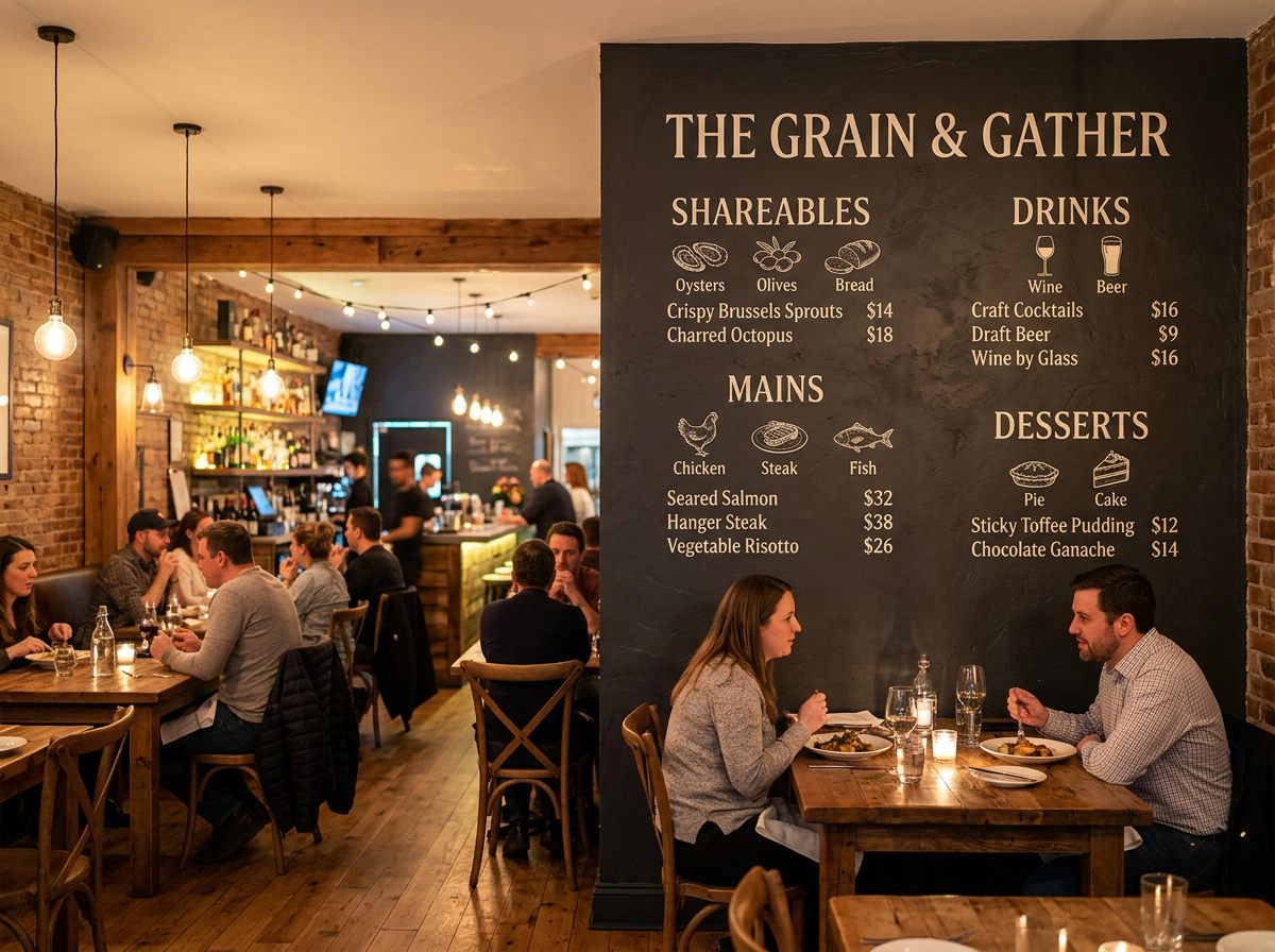 Restaurants wall print